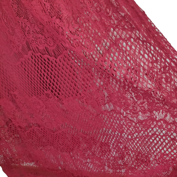 NWT Burgundy Crochet & Lace Maxi Dress M ALTAR'D STATE Bohemian BOHO Boutique - Picture 10 of 16